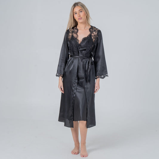 Noir temptation gown and robe image 0