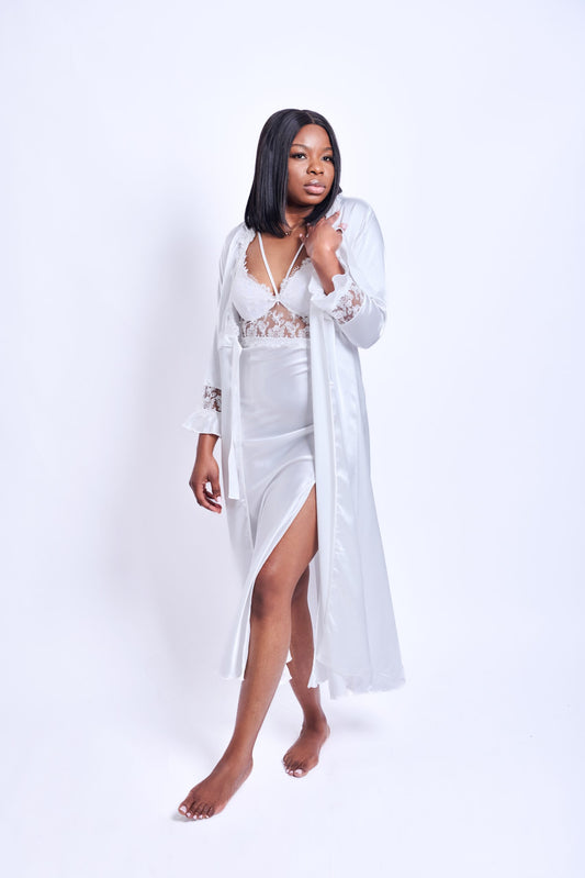 Midnight goddess gown and robe image 0
