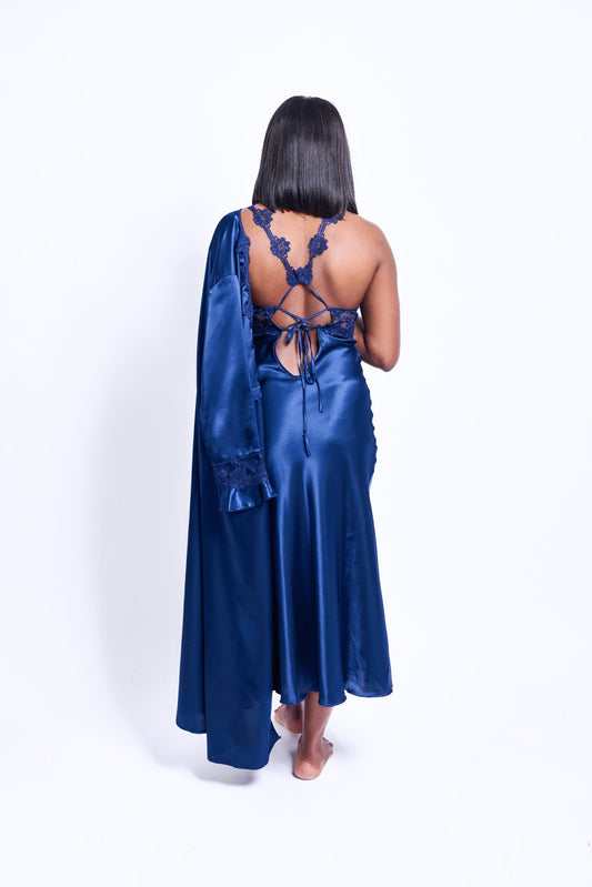 Midnight goddess gown and robe image 0