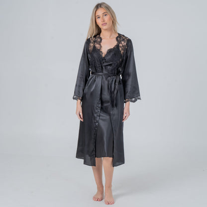 Noir temptation gown and robe image 1